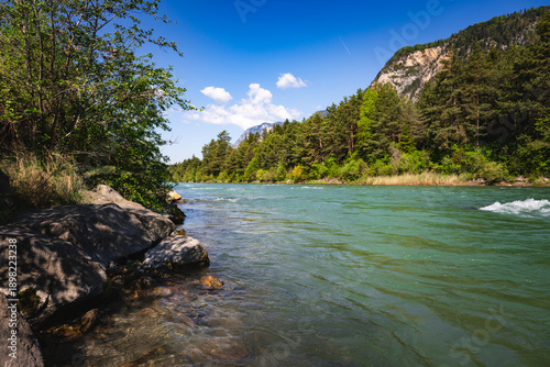 mountain river landscape