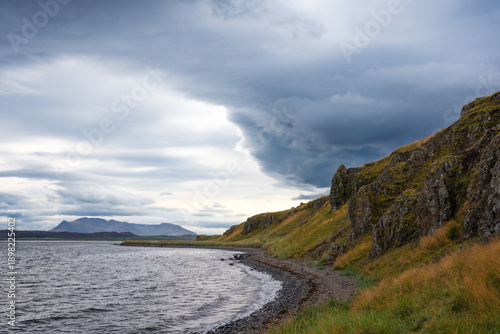 view of the coast in iceland