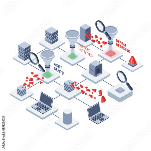 Cyber Security Threat Detection and Alert System Infographic.