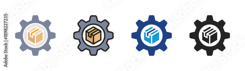 System Product icon set multiple style collection