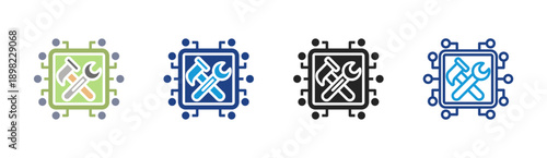 System Settings icon set multiple style collection