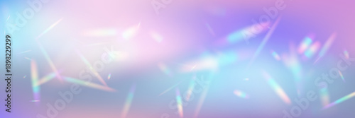 Hologram light background with soft pastel colors creating smooth glowing shapes. Blurred luminous streaks form delicate abstract pattern. Elegant dreamy vector illustration.