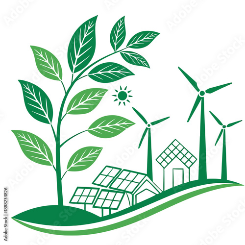 Harmonious blend of renewable energy and sustainable agriculture in a green ecosystem