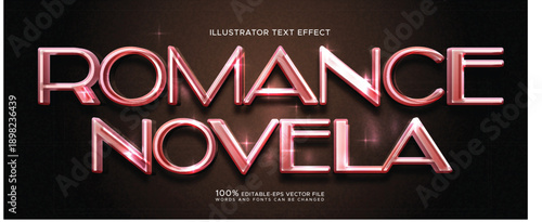 romance novel style text effect