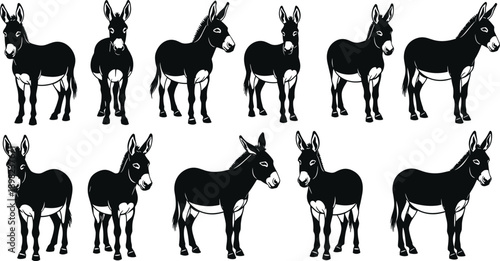 giraffe silhouette vector