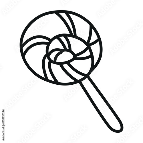 Candy vector outline. On a white background.
