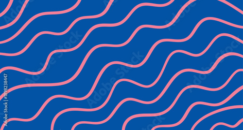 Minimal product display podium Dynamic neon motion on vibrant electric blue background, Lively electric blue background accentuated by coralshaped waves and pulsating neon visuals suited for nightlife