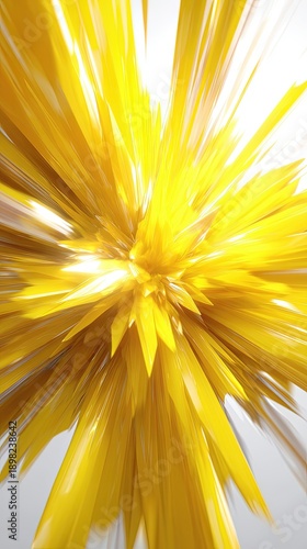Abstract Yellow Burst Explosion Design