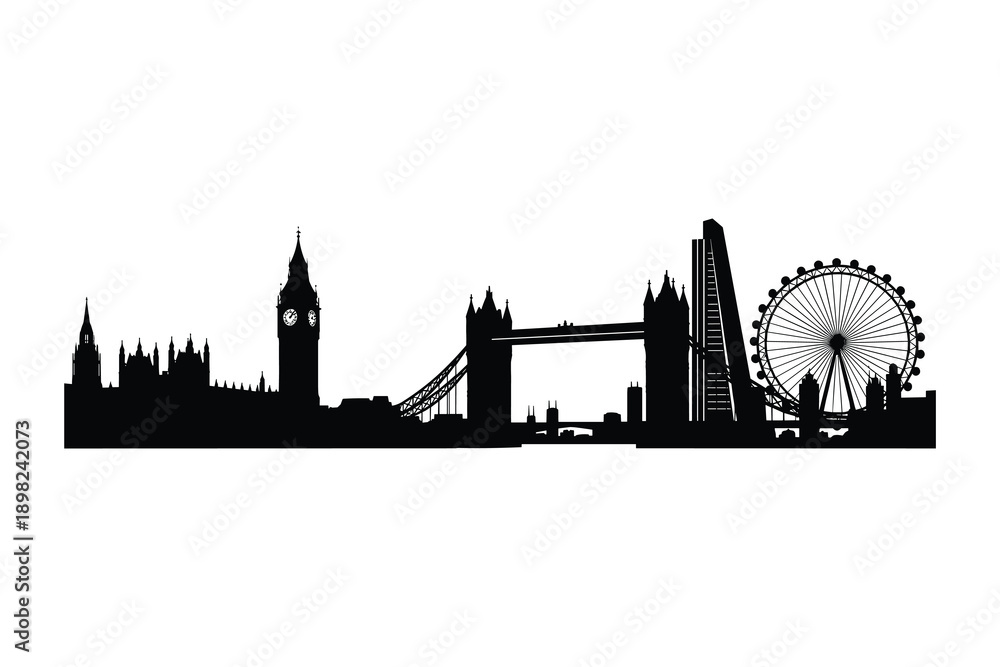 Obraz premium london City Silhouette