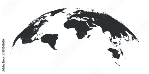 Illustration of a Colored map of world
