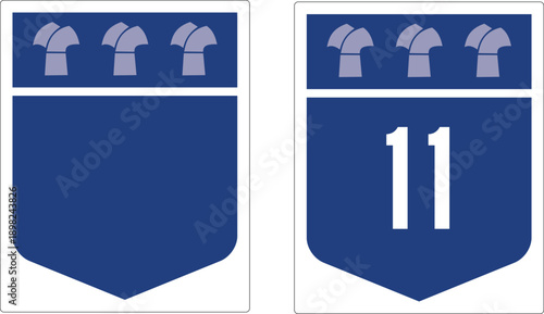 Saskatchewan Canada Provincial Highway Road Marker Shield Vector