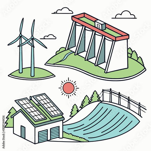 Harmonizing renewable energy sources with sustainable living environments