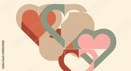 Sweet illustration of cute animal pairs, including foxes, bears, and rabbits, sharing tender moments of friendship, love, and affection, holding small flowers