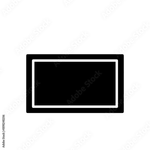 Modern LCD Computer Screen Vector Illustration