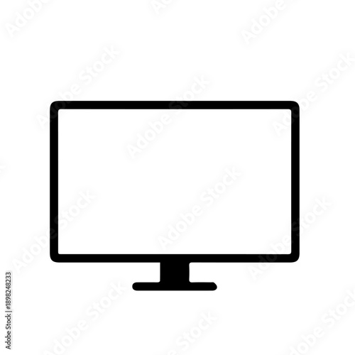 High-Tech LCD Monitor Vector Illustration