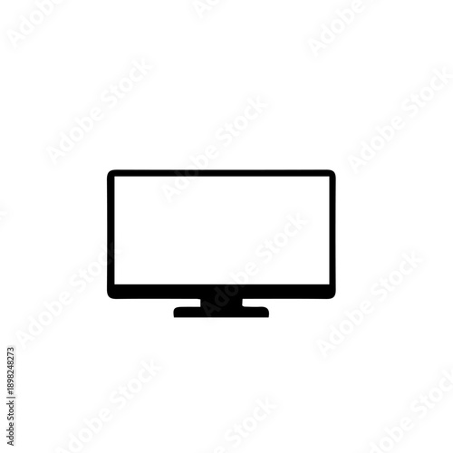 High-Tech LCD Monitor Screen Vector Illustration