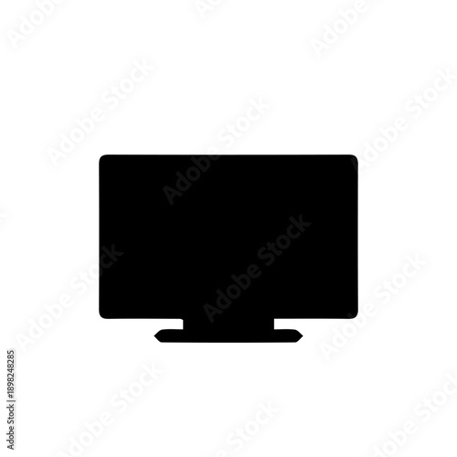 Sleek LCD Monitor Display Vector Illustration