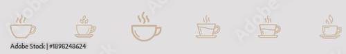 Hot Coffee Cup Icons