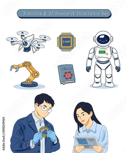 Business Process & Security Flat Icon Set