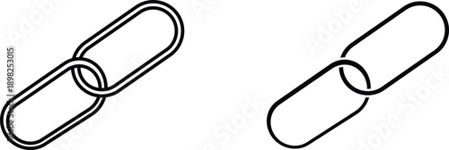 link icon vector graphic illustration  with white background flat hand made icon fill icon .