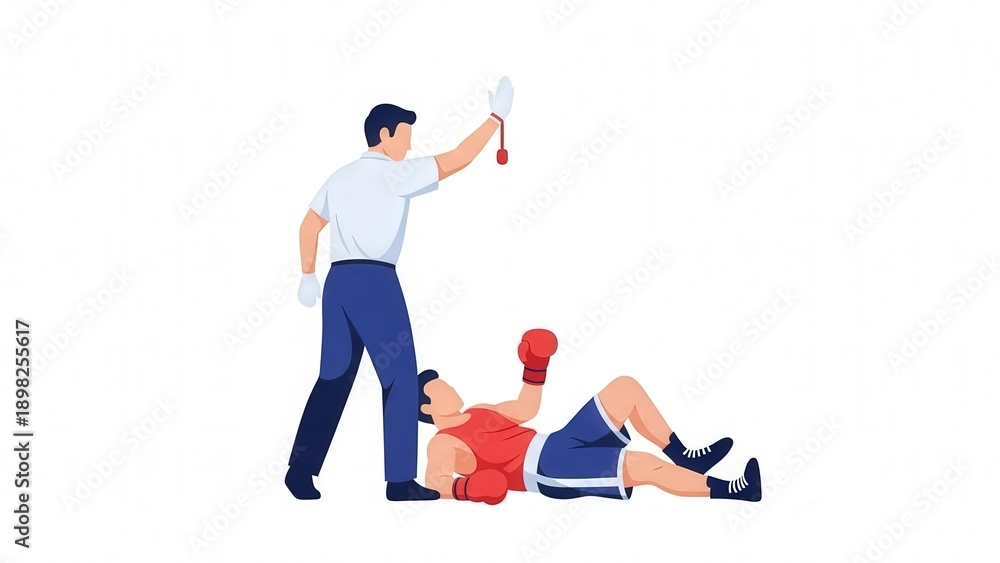 Fototapeta premium Medical Emergency Scene with Male Victim Lying on Ground while Rescuer Attends to Injuries