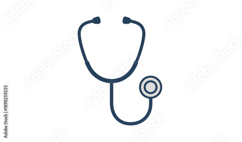 Professional Healthcare Stethoscope Modern Vector Icon