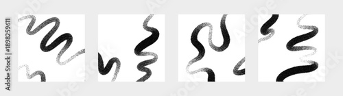 Grainy stipple pattern with black dots creating gradient effect, abstract noise texture background, monochrome dust particles scattered across white canvas for artistic designs