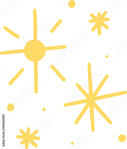 별 반짝이 효과 드로잉 스티커(star light drawing sticker)