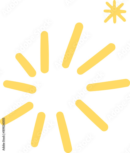 별 반짝이 효과 드로잉 스티커(star light drawing sticker)