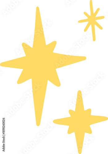 별 반짝이 효과 드로잉 스티커(star light drawing sticker)