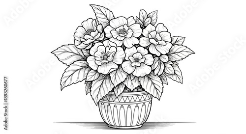 Floral Arrangement in Decorative Vase.