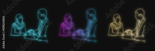 Neon People Group Design