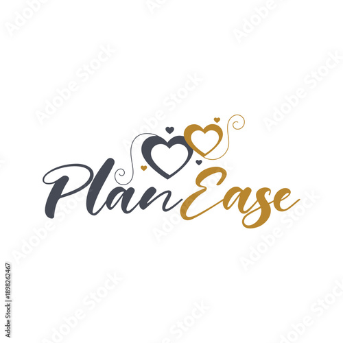 Wedding planner logo design concept Stock Vector And Vector Art.