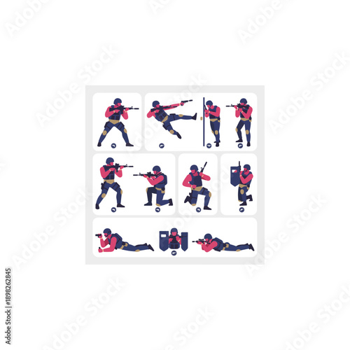 Man doing various exercises with dumbbells.