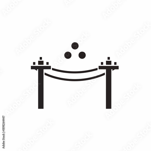 Black Bowling Lane Icon