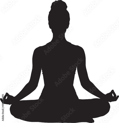 meditation yoga pose icon wellness relaxation symbol