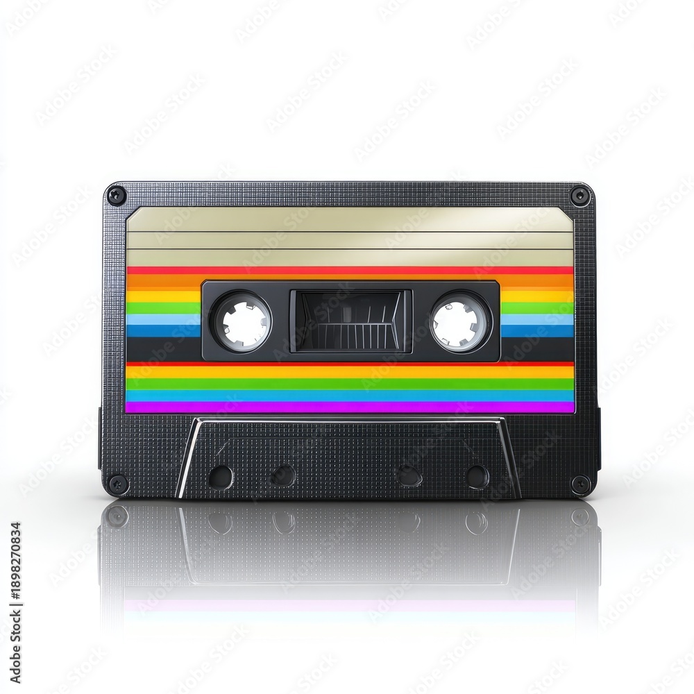 Obraz premium Colorful Retro Cassette Tape