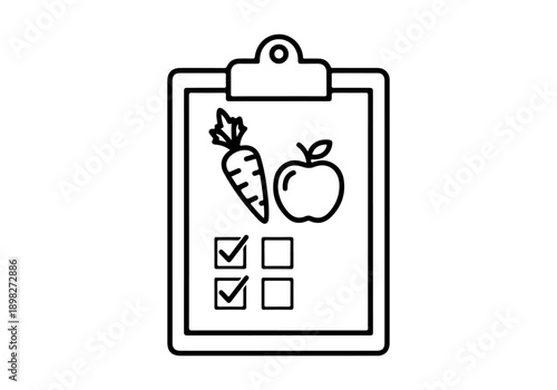 Healthy Food Choices Checklist Documenting Nutritional Intake and Dietary Planning