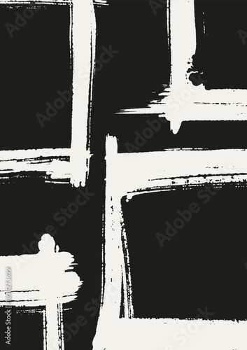 Abstract ink brush strokes vector background, expressive minimal art for design, posters, branding, and modern layouts.