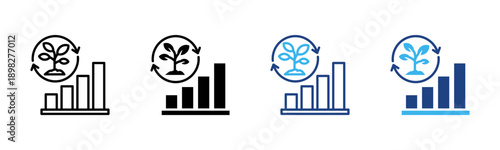 Sustainability Goals icon set multiple style collection