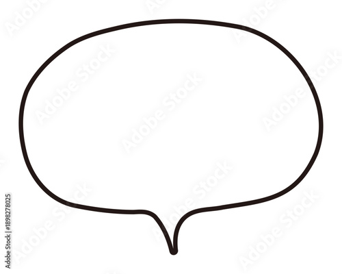 ふわふわなふきだしのイラスト