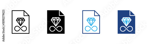 Lifelong Value icon set multiple style collection