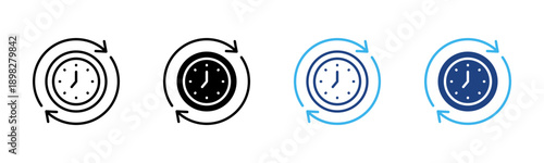 Strategic Synchronization  icon set multiple style collection