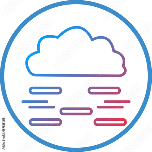 Mist Line Icon Style