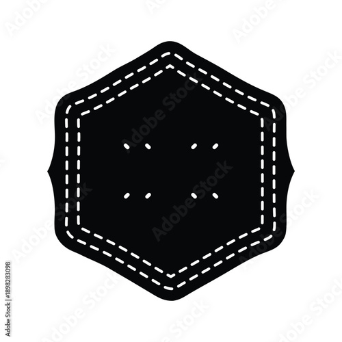 Handmade Label Silhouette Icon Vector Illustration