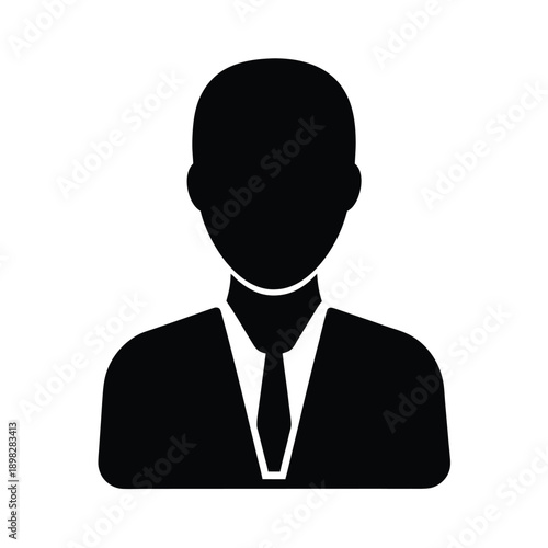 Public Service Silhouette Icon Vector Illustration