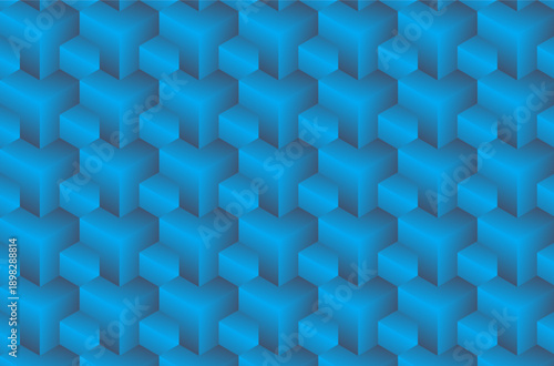 Blue abstract geometric seamless pattern