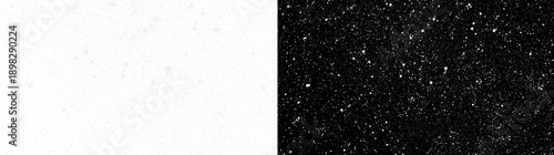 Tableau sur toile White and silver glitter dust burst with twinkling bokeh particles and sparkles, abstract overlay on black background