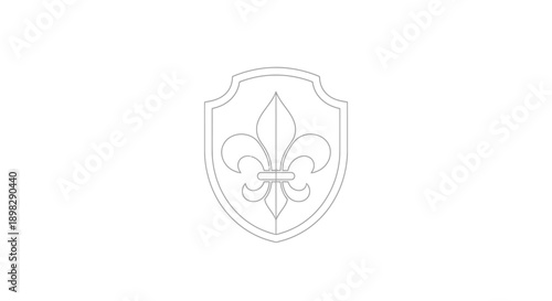 fleur de lis shield emblem