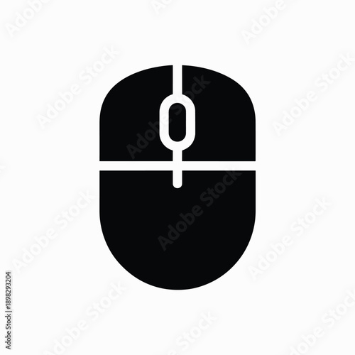 Black Computer Mouse Icon